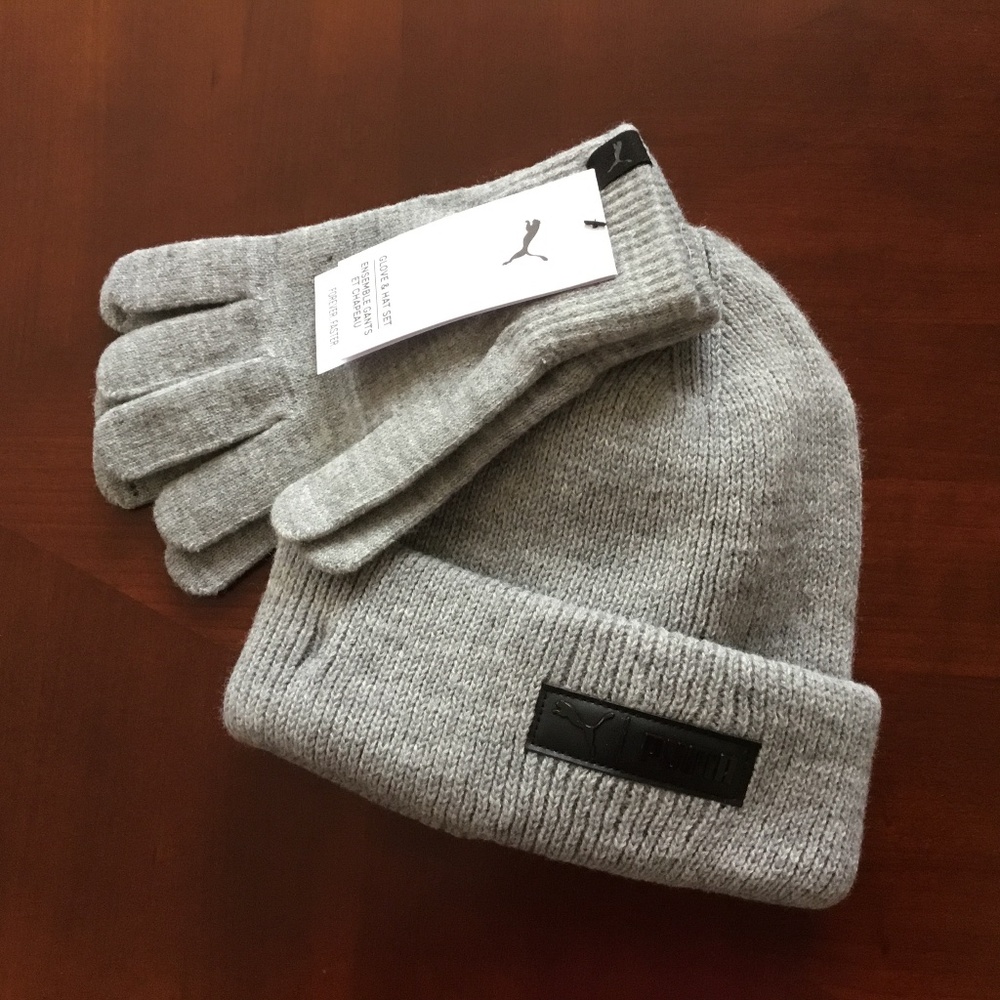 Puma beanie and gloves set - men - one size